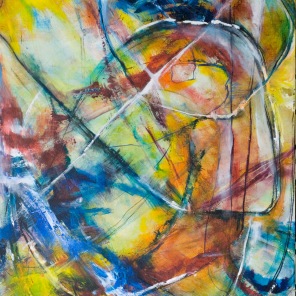 Skai Fowler, On Thin Ice, 60" x 36"